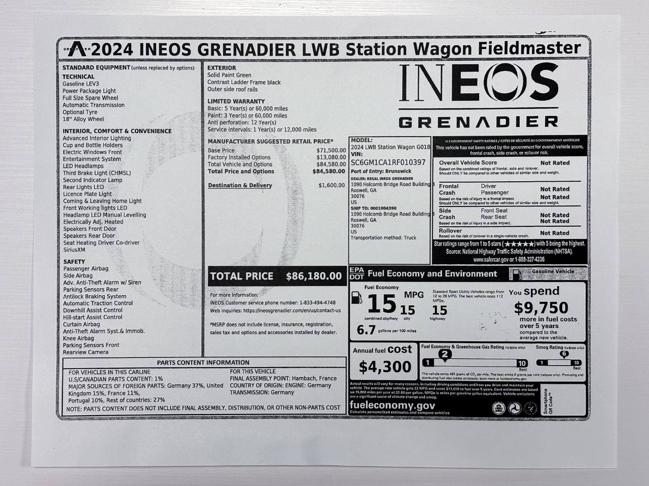 Used 2024 INEOS Grenadier Station Wagon AWD/4WD image 3