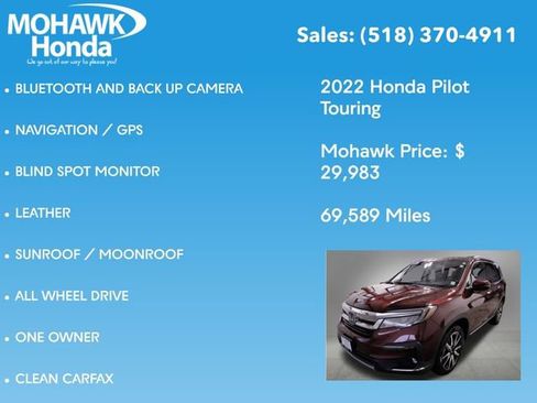 Used 2022 Honda Pilot Touring image 7