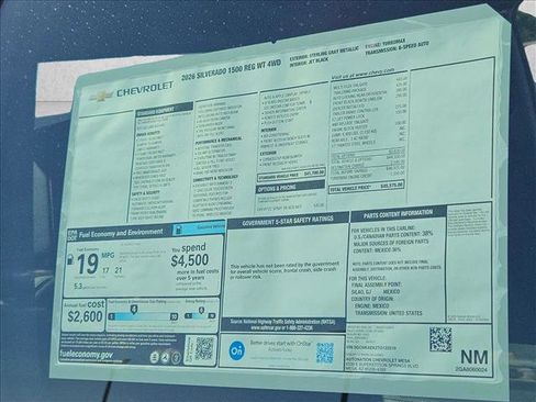 New 2026 Chevrolet Silverado 1500 W/T w/ Trailering Package image 17