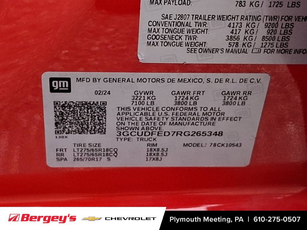 Certified 2024 Chevrolet Silverado 1500 LT Trail Boss w/ Convenience Package II AWD/4WD image 30