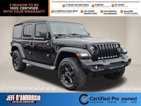 Certified 2020 Jeep Wrangler Unlimited Sport image 1