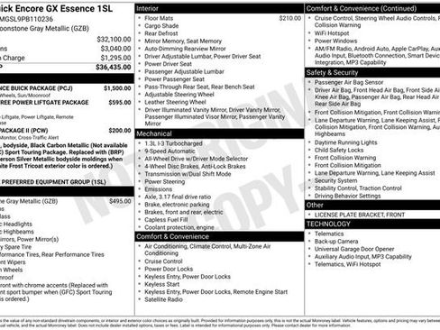 Used 2023 Buick Encore GX Essence w/ Experience Buick Package AWD/4WD image 32