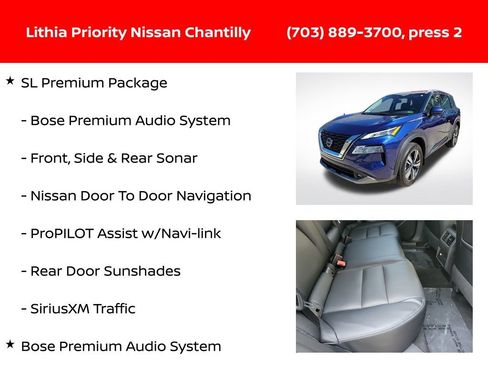 Certified 2022 Nissan Rogue SL w/ SL Premium Package image 12