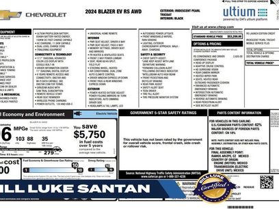 Used 2024 Chevrolet Blazer EV RS
