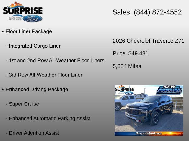 Used 2026 Chevrolet Traverse Z71 w/ Enhanced Driving Package AWD/4WD image 12