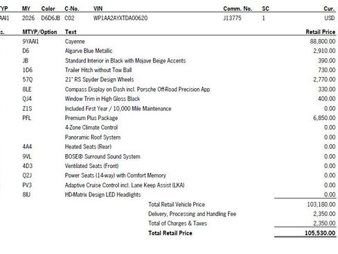 New 2026 Porsche Cayenne image 44