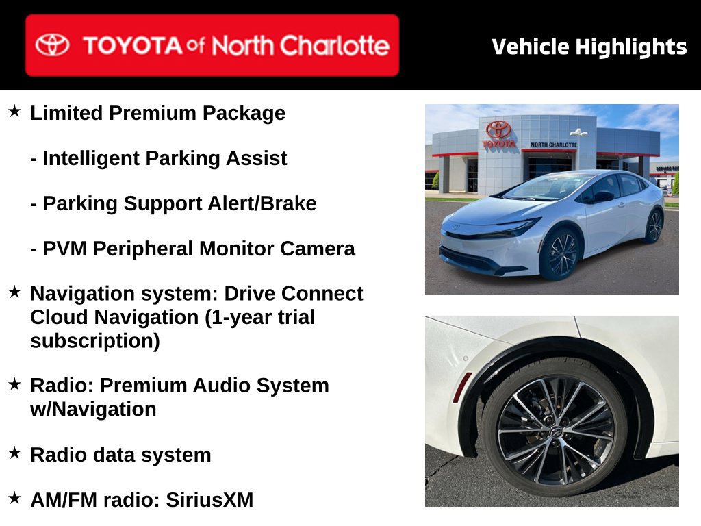 Used 2024 Toyota Prius Limited w/ Limited Premium Package FWD image 4