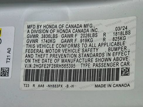 Used 2024 Honda Civic LX image 24
