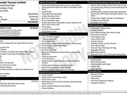 Used 2016 Hyundai Tucson Limited w/ Option Group 03 image 5