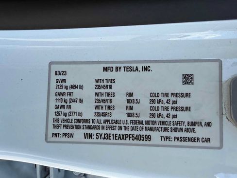 Used 2023 Tesla Model 3 Standard Range RWD image 32