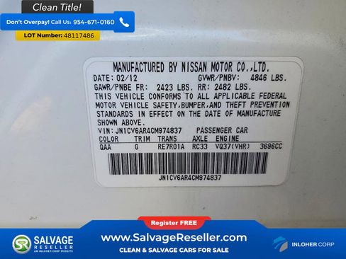 Used 2012 INFINITI G37 Sedan w/ Premium Pkg image 4