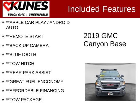 Used 2019 GMC Canyon 2WD Crew Cab w/ Convenience Package image 2
