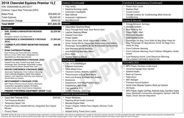 Used 2018 Chevrolet Equinox Premier FWD image 21