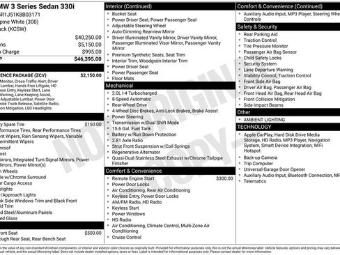 Used 2019 BMW 330i 330i w/ Convenience Package image 36