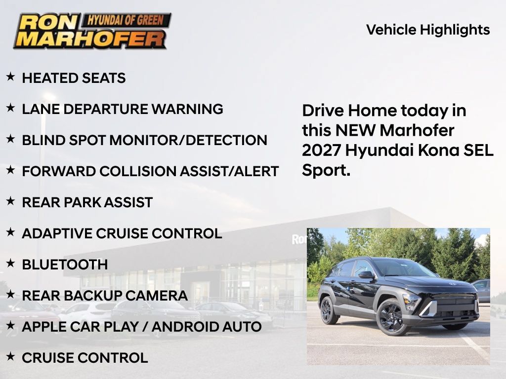 New 2027 Hyundai Kona SEL Sport FWD image 15