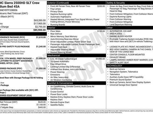 New 2026 GMC Sierra 2500 SLT w/ SLT Convenience Package AWD/4WD image 26