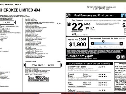 Used 2019 Jeep Cherokee High Altitude