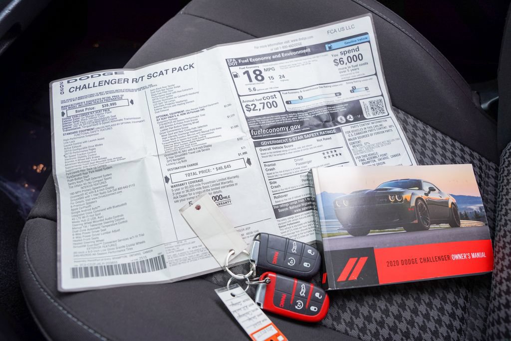 Used 2020 Dodge Challenger R/T Scat Pack w/ Dynamics Package RWD image 25