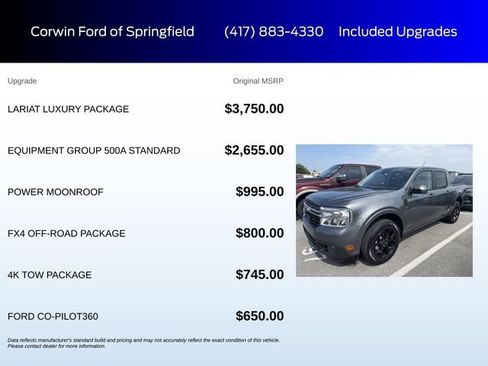 Certified 2022 Ford Maverick Lariat w/ Lariat Luxury Package AWD/4WD image 6