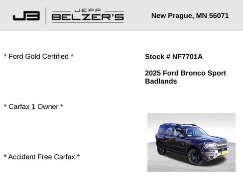 Certified 2025 Ford Bronco Sport Badlands image 2
