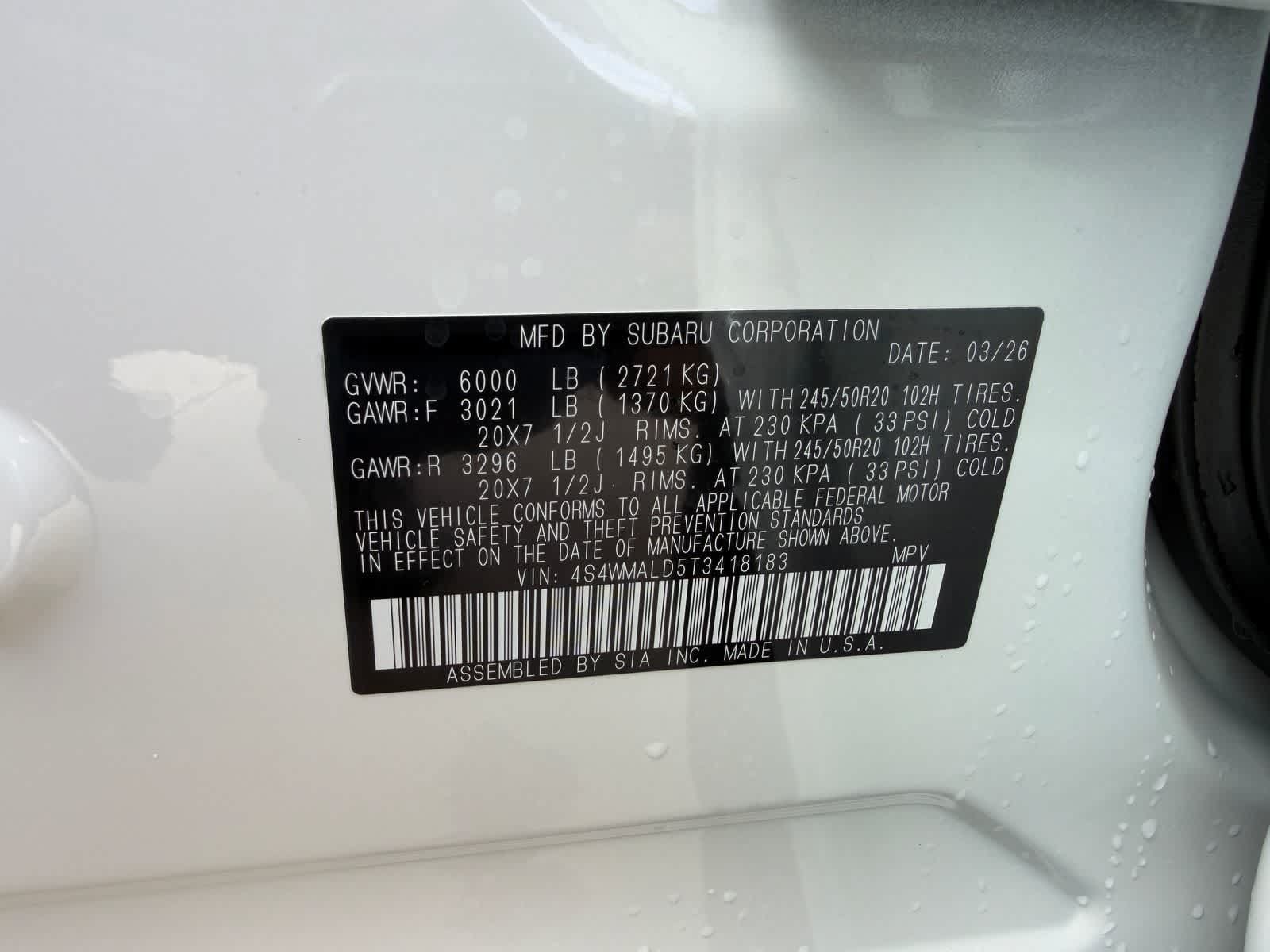New 2026 Subaru Ascent Bronze Edition AWD/4WD image 42