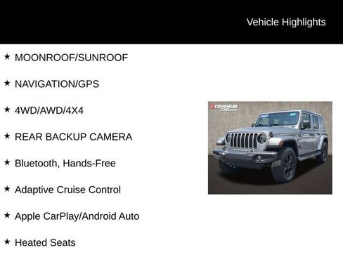 Used 2021 Jeep Wrangler Unlimited Sahara AWD/4WD image 2