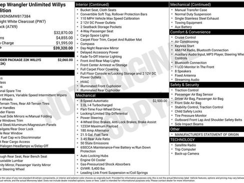 Used 2021 Jeep Wrangler Unlimited Willys image 10