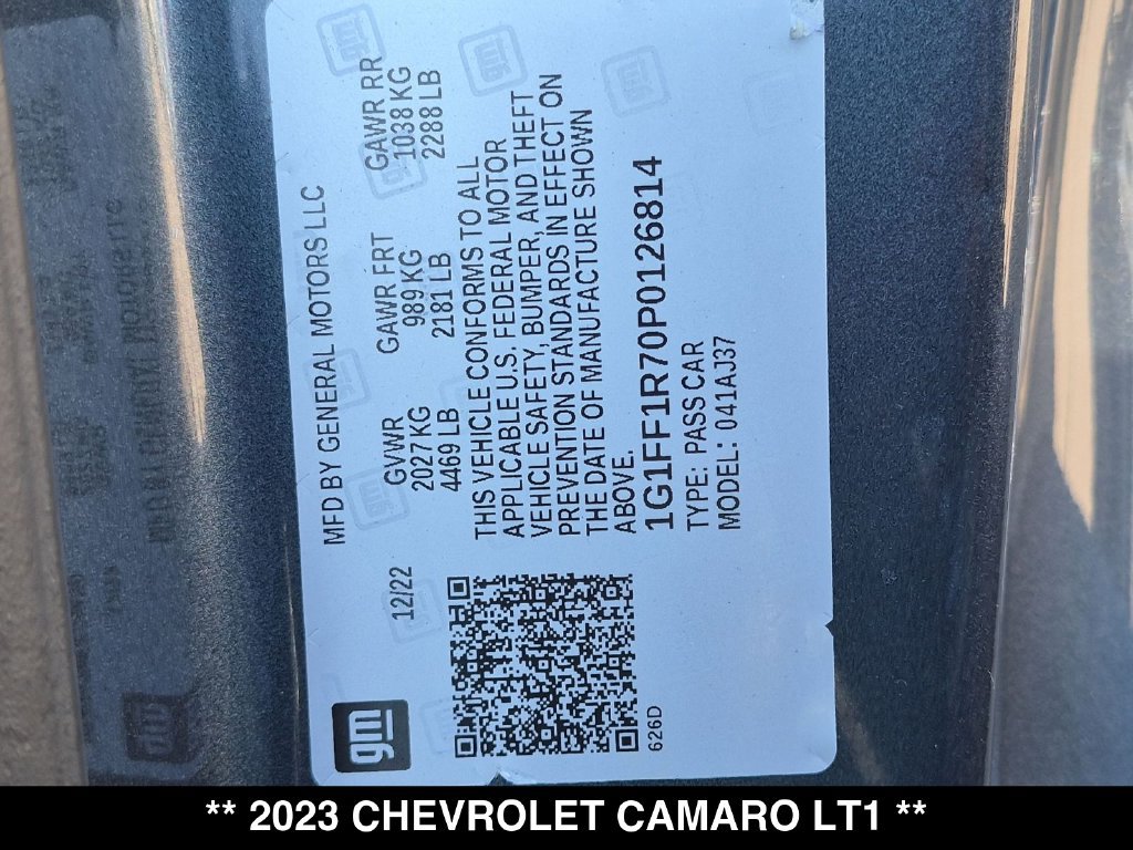 Used 2023 Chevrolet Camaro LT w/ RS Package RWD image 33