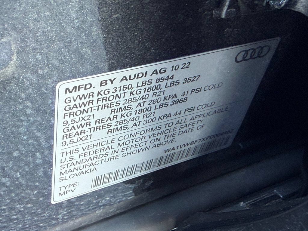 Used 2023 Audi SQ7 Prestige AWD/4WD image 55