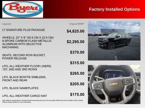Used 2023 Chevrolet Suburban LT w/ LT Signature Plus Package AWD/4WD image 10