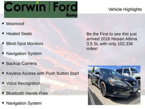Used 2016 Nissan Altima 3.5 SL FWD image 4