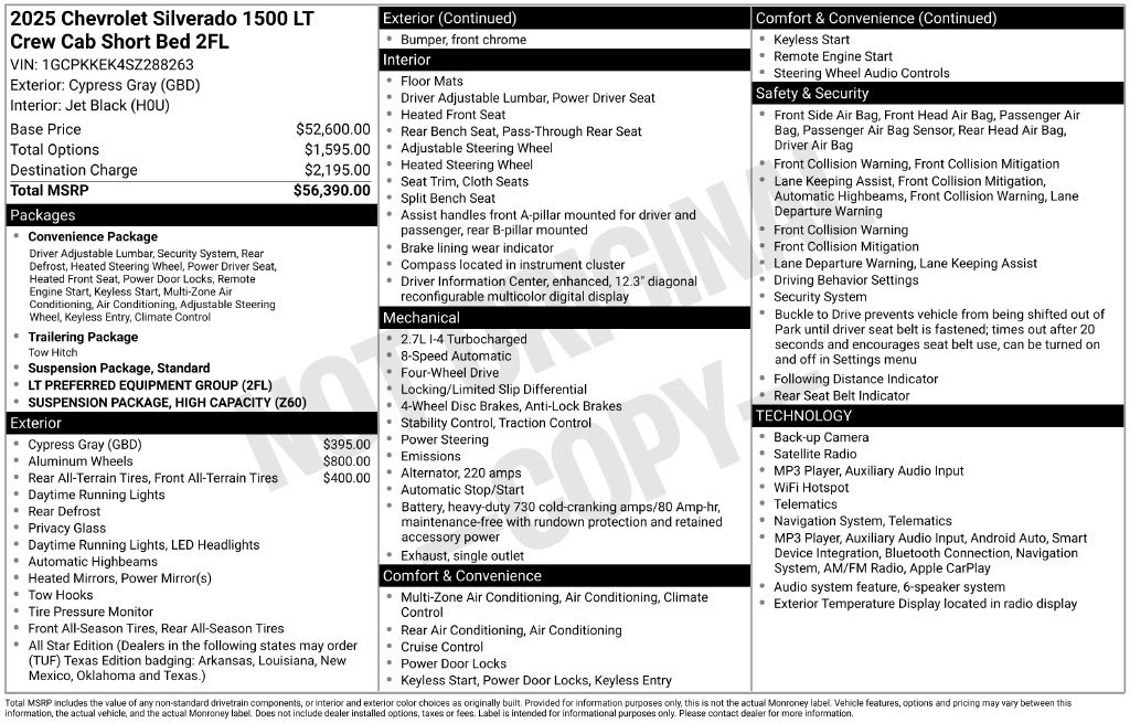 Used 2025 Chevrolet Silverado 1500 LT AWD/4WD image 12