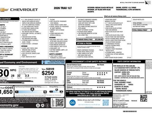 New 2026 Chevrolet Trax LT w/ Driver Confidence Package FWD image 2