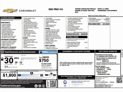 Used 2024 Chevrolet Trax LS w/ Driver Confidence Package image 2