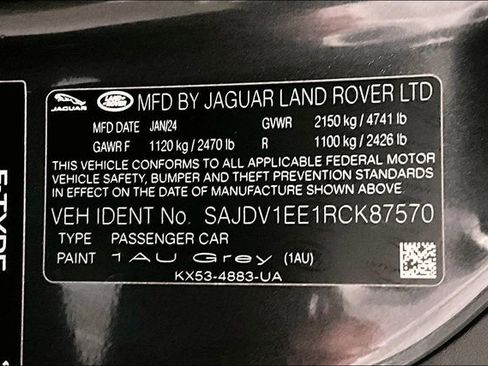 New 2024 Jaguar F-TYPE Coupe AWD image 11