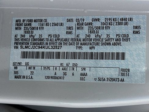 Used 2019 Lincoln MKC Select w/ Select Plus Package FWD image 33