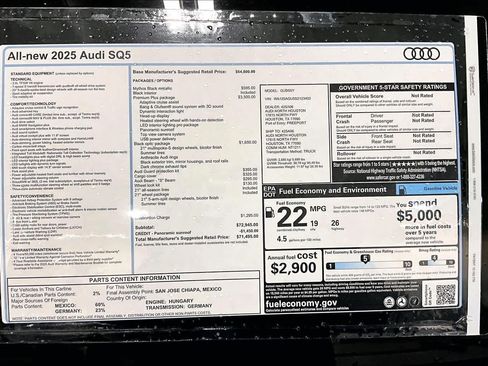 New 2025 Audi SQ5 Premium Plus image 16