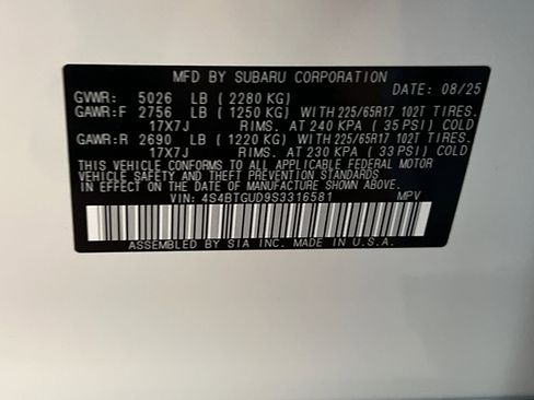 New 2025 Subaru Outback Wilderness image 27