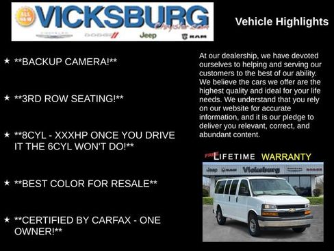 Used 2020 Chevrolet Express 2500 LT w/ LT Preferred Equipment Group RWD image 7