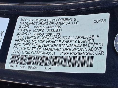 Used 2023 Honda Accord EX image 33