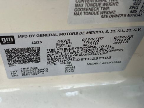 New 2026 Chevrolet Silverado 1500 Custom Trail Boss w/ Dark Appearance Package image 21