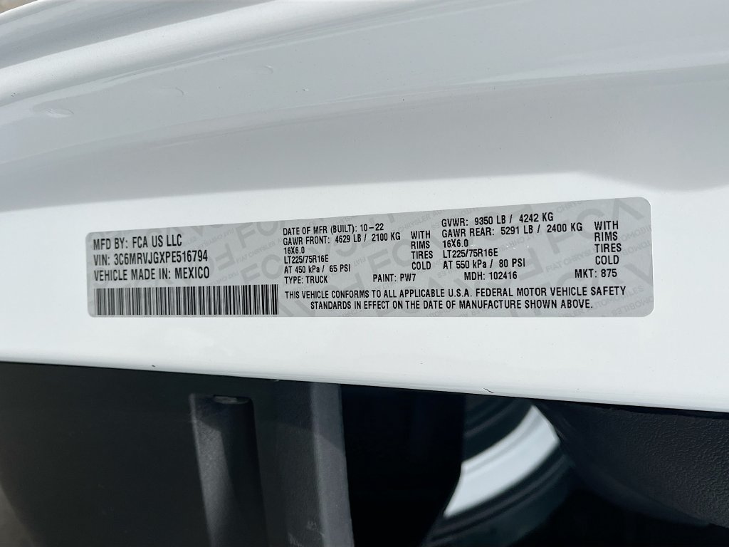 Used 2023 RAM ProMaster 3500 w/ Driver Convenience Group FWD image 27