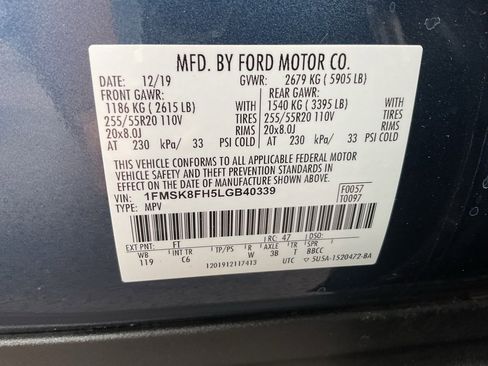 Used 2020 Ford Explorer Limited w/ Class III Trailer Tow Package image 39