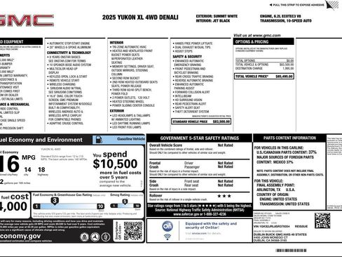 Used 2025 GMC Yukon XL Denali AWD/4WD image 8