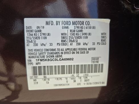 Used 2020 Ford Explorer ST w/ Premium Technology Package AWD/4WD image 35