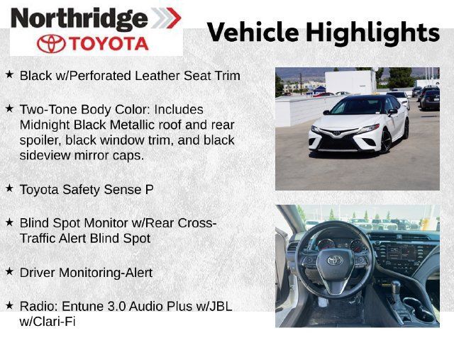 Used 2019 Toyota Camry XSE FWD image 2