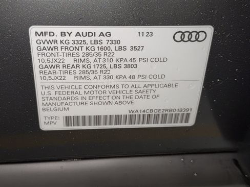 Certified 2024 Audi SQ8 e-tron Premium Plus w/ Black Optic Package AWD/4WD image 27