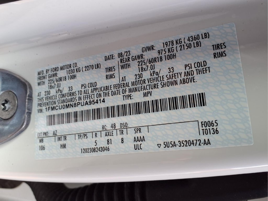 Used 2023 Ford Escape ST-Line w/ Tech Pack #1 FWD image 23