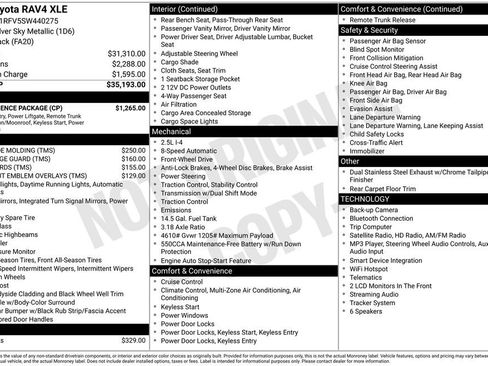 Used 2025 Toyota RAV4 XLE w/ Convenience Package FWD image 14