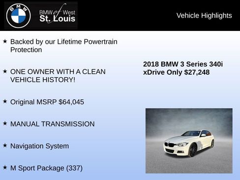Used 2018 BMW 340i xDrive Sedan w/ Premium Package image 8